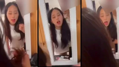 [原创]对镜操看她的表情就知道有多浪了，鲍鱼很嫩水多的不像话，来个会操的